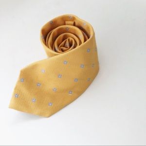 DAKS LONDON TIE Yellow with blue accent tie